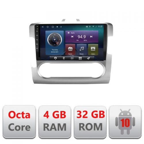 VPX Navigatie dedicata Edonav Ford Focus clima automata C-140-automatic,QLED,Octacore,4 Gb RAM,32 Gb Hdd,360,4G,DSP,GPS,Bluetooth