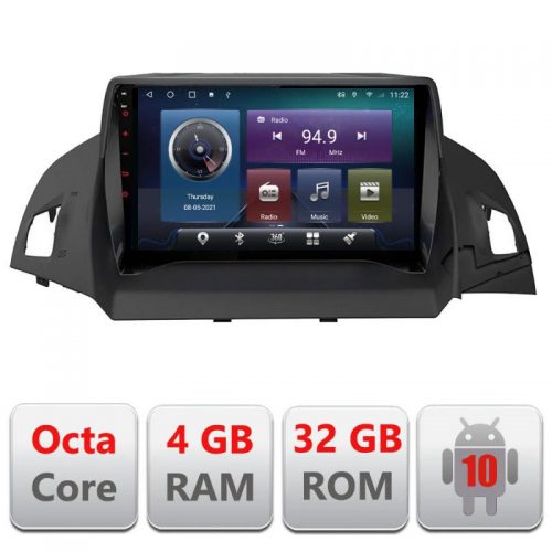 VPX Navigatie dedicata Edonav Ford Kuga 2013-2017 C-362,QLED,Octacore,4 Gb RAM,32 Gb Hdd,360,4G,DSP,GPS,Bluetooth