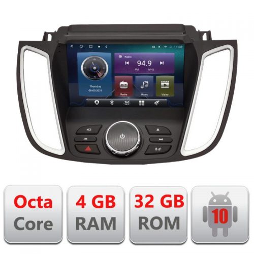 VPX Navigatie dedicata Edonav Ford Kuga 2015-2020 SYNC2 si SYNC3,QLED,Octacore,4 Gb RAM,32 Gb Hdd,360,4G,DSP,GPS,Bluetooth 4+32 Kit-ku