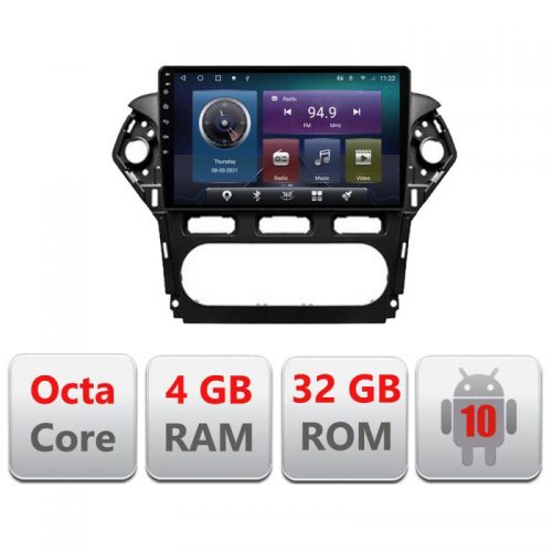 VPX Navigatie dedicata Edonav Ford Mondeo 2010-2014 C-MONDEO-CLIMA,QLED,Octacore,4 Gb RAM,32 Gb Hdd,360,4G,DSP,GPS,Bluetooth