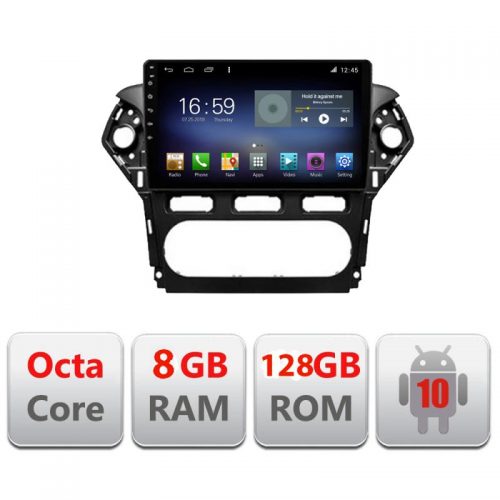 VPX Navigatie dedicata Edonav Ford Mondeo 2010-2014 F-mondeo-clima,Octacore,8Gb RAM,128Gb Hdd,4G,Qled,360,DSP,GPS,Carplay