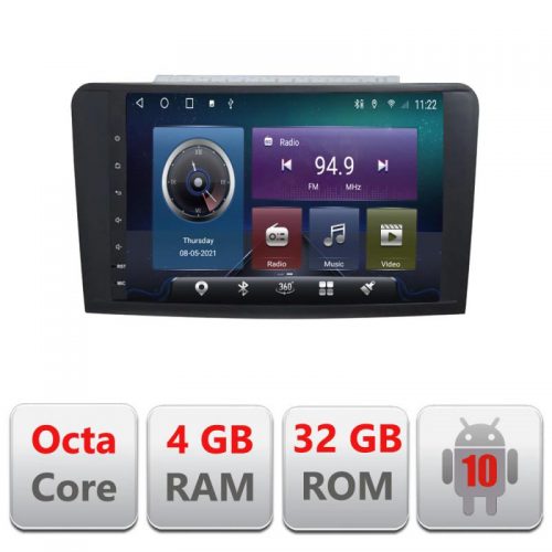 VPX Navigatie dedicata Edonav Mercedes ML GL C-213,QLED,Octacore,4 Gb RAM,32 Gb Hdd,360,4G,DSP,GPS,Bluetooth