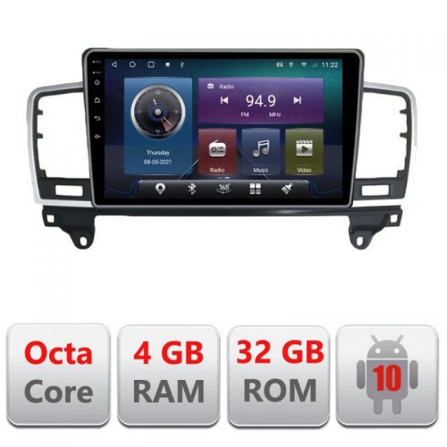 VPX Navigatie dedicata Edonav Mercedes ML W166 NTG4.5 C-W166,QLED,Octacore,4 Gb RAM,32 Gb Hdd,360,4G,DSP,GPS,Bluetooth