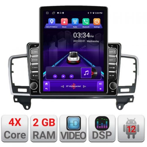 VPX Navigatie dedicata Edonav Mercedes ML W166 NTG4.5 K-W166 ecran Tesla 9.7″ QLED,2Gb RAM,32Gb Hdd,DSP,GPS,Bluetooth