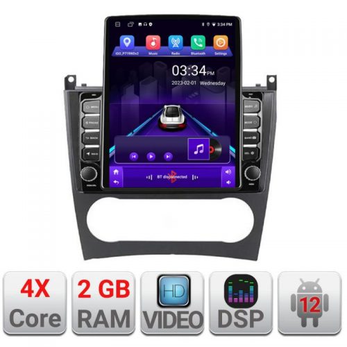 VPX Navigatie dedicata Edonav Mercedes W203 CLC K-093 ecran Tesla 9.7″ QLED,2Gb RAM,32Gb Hdd,DSP,GPS,Bluetooth