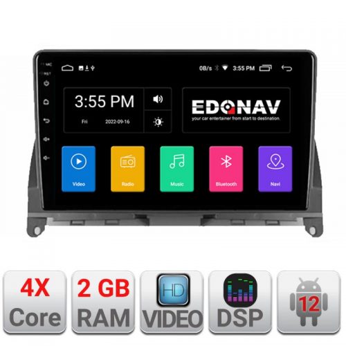 VPX Navigatie dedicata Edonav Mercedes W204 2008-2012 A-W204 Ecran Qled,2Gb Ram,32Gb Hdd,USB,Bluetooth,Wifi