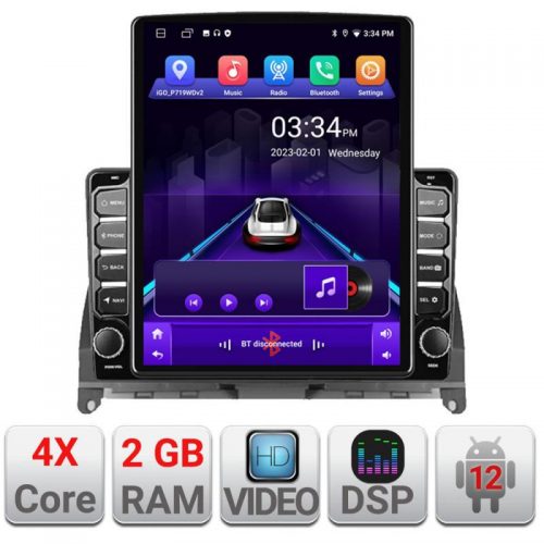 VPX Navigatie dedicata Edonav Mercedes W204 2008-2012 K-W204 ecran Tesla 9.7″ QLED,2Gb RAM,32Gb Hdd,DSP,GPS,Bluetooth
