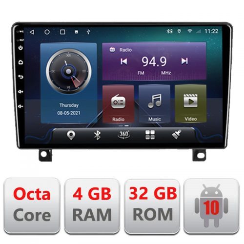 VPX Navigatie dedicata Edonav Opel Astra H 2006-2015 Android radio gps internet,QLED,Octacore,4 Gb RAM,32 Gb Hdd,360,4G,DSP,GPS,Bluetooth