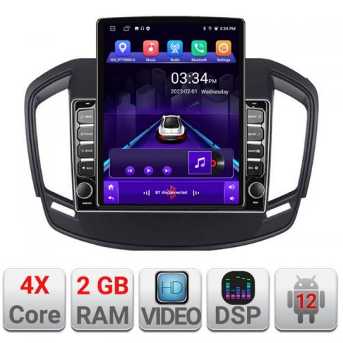 VPX Navigatie dedicata Edonav Opel Insignia 2014-2016 K-338 ecran Tesla 9.7″ QLED,2Gb RAM,32Gb Hdd,DSP,GPS,Bluetooth