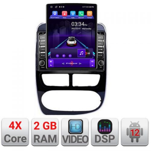 VPX Navigatie dedicata Edonav Renault Clio 4 V1 K-467 ecran Tesla 9.7″ QLED,2Gb RAM,32Gb Hdd,DSP,GPS,Bluetooth