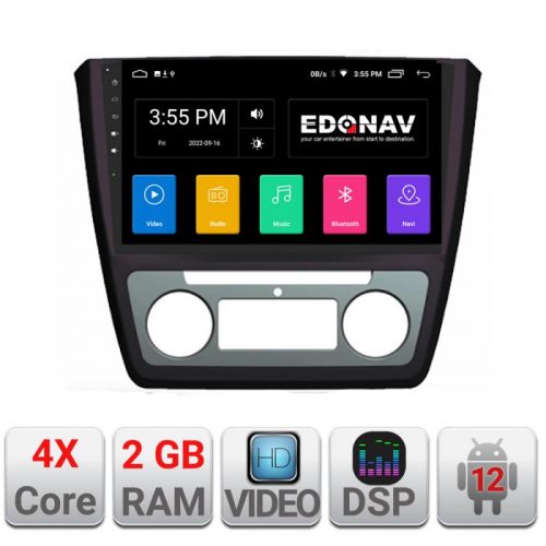 VPX Navigatie dedicata Edonav Skoda Yeti 2009-2014 A-YETI Ecran Qled,2Gb Ram,32Gb Hdd,USB,Bluetooth,Wifi