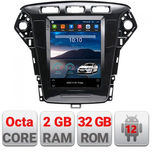 VPX Navigatie dedicata Edonav tip Tesla Ford Mondeo 2010-2013,Qled 9.7″,Octacore,2Gb RAM,32Gb Hdd,4G,DSP,Carplay,Bluetooth