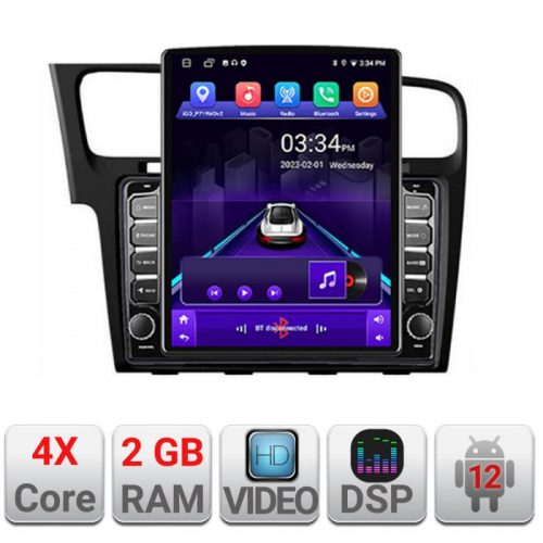 VPX Navigatie dedicata Edonav VW Golf 7 K-491 ecran Tesla 9.7″ QLED,2Gb RAM,32Gb Hdd,DSP,GPS,Bluetooth