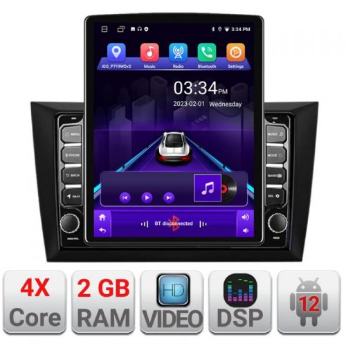VPX Navigatie dedicata Edonav VW Golf6 2009-2013 K-golf6 ecran Tesla 9.7″ QLED,2Gb RAM,32Gb Hdd,DSP,GPS,Bluetooth