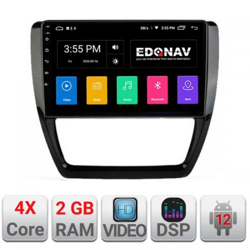 VPX Navigatie dedicata Edonav VW Jetta 2011-2018 A-JETTA-15 Ecran Qled,2Gb Ram,32Gb Hdd,USB,Bluetooth,Wifi