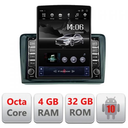 VPX Navigatie dedicata Edonav VW PQB H-vw ecran tip TESLA 9.7″ Android Radio Bluetooth Internet GPS WIFI 4+32GB DSP 4G Octa Core