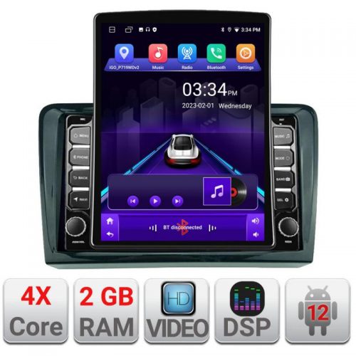 VPX Navigatie dedicata Edonav VW PQB K-vw ecran Tesla 9.7″ QLED,2Gb RAM,32Gb Hdd,DSP,GPS,Bluetooth