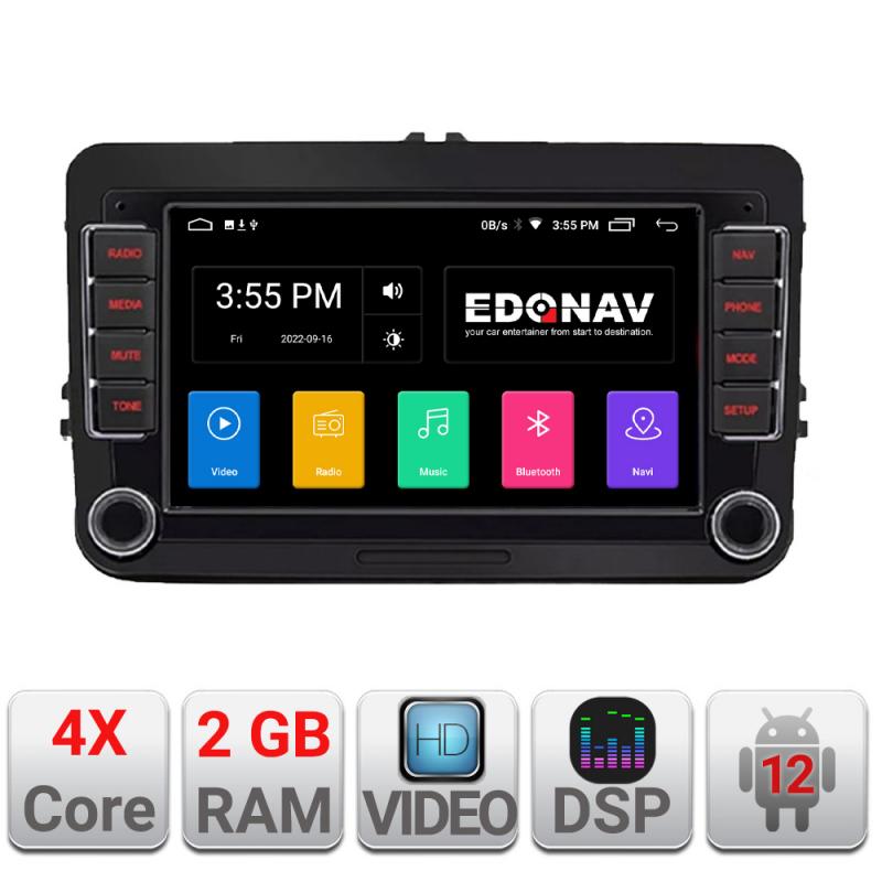 Navigatie dedicata Edonav VW Skoda Seat Android Internet Bluetooth 2+32 kit-vw-universala+e200v2