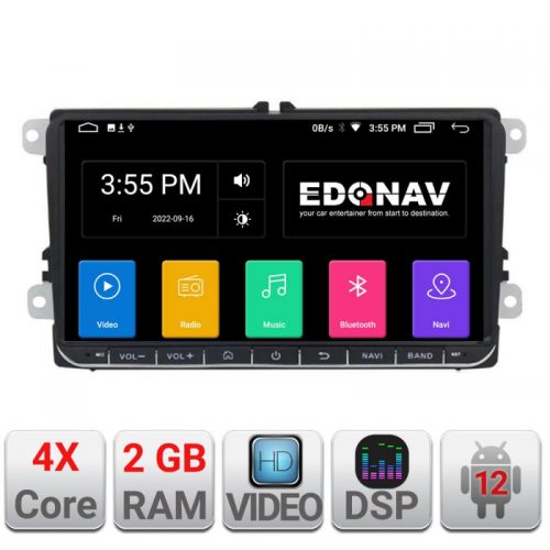 VPX Navigatie dedicata Edonav VW Skoda Seat Quadcore, 2Gb Ram, 32Gb Ram, Bluetooth E205