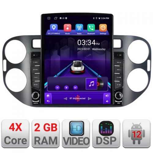 VPX Navigatie dedicata Edonav VW Tiguan 2009-2015 ecran Tesla 9.7″ QLED,2Gb RAM,32Gb Hdd,DSP,GPS,Bluetooth
