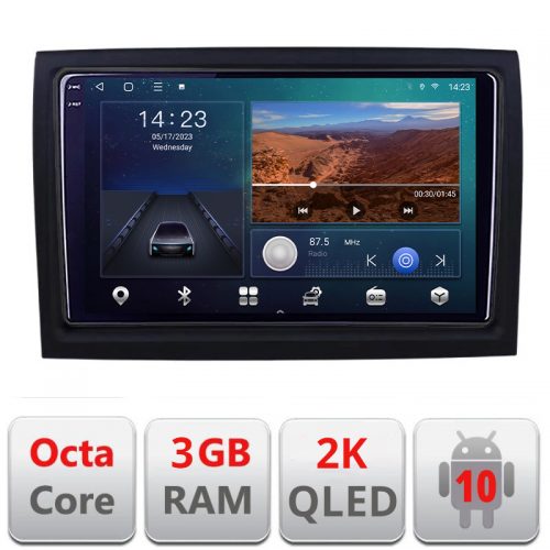 VPX Navigatie dedicata Fiat ducato 2006- B-DUCATO Android Ecran 2K QLED octa core 3+32 carplay android auto KIT-ducato+EDT-E309V3-2K