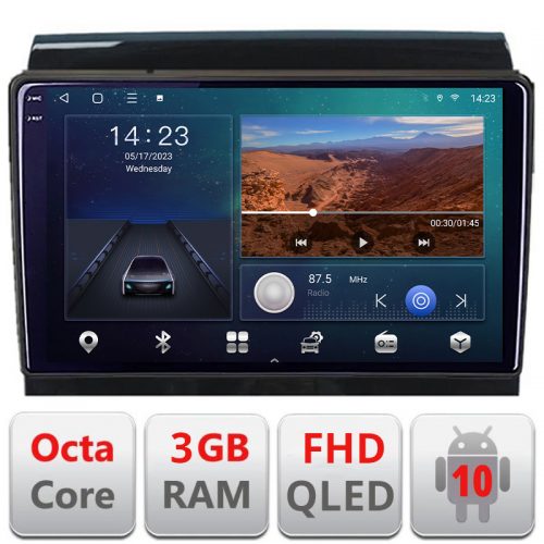 VPX Navigatie dedicata Fiat Ducato Citroen Jumper Peugeot Expert 2006-2018 variante radio cd sau navigatie de fabrica Android Ecran QLED octa core 3+32…