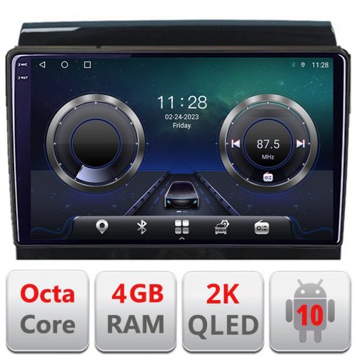 VPX Navigatie dedicata Fiat Ducato Citroen Jumper Peugeot Expert 2006-2018 variante radio cd sau navigatie de fabrica Android Octa Core Ecran 2K QLED…