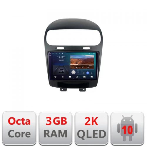 VPX Navigatie dedicata Fiat Freemont Dodge Journey 2012-2019 Android Ecran 2K QLED octa core 3+32 carplay android auto KIT-freemont+EDT-E309V3-2K