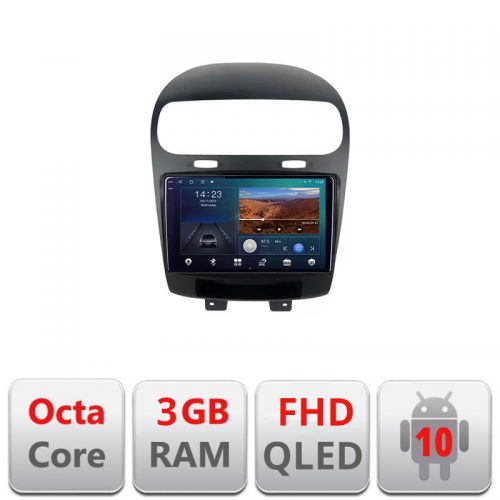 VPX Navigatie dedicata Fiat Freemont Dodge Journey 2012-2019 Android Ecran QLED octa core 3+32 carplay android auto KIT-freemont+EDT-E309V3