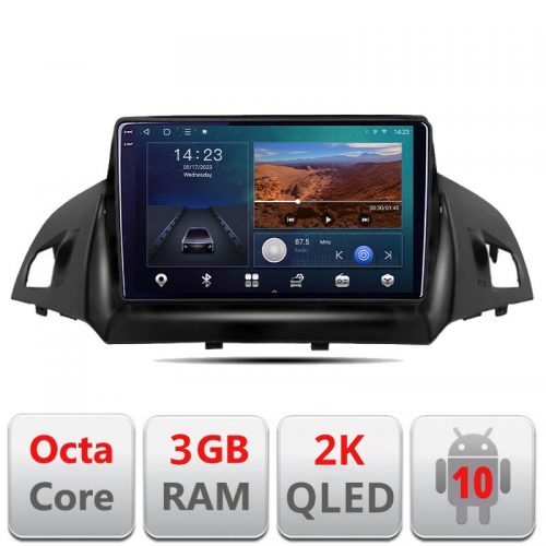 VPX Navigatie dedicata Ford Kuga 2013-2017 B-362 Android Ecran 2K QLED octa core 3+32 carplay android auto KIT-362+EDT-E309V3-2K