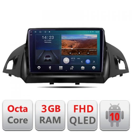 VPX Navigatie dedicata Ford Kuga 2013-2017 B-362 Android Ecran QLED octa core 3+32 carplay android auto KIT-362+EDT-E309V3