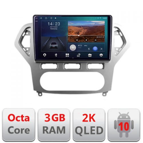 VPX Navigatie dedicata Ford Mondeo 2006-2010 B-MONDEO-AC Android Ecran 2K QLED octa core 3+32 carplay android auto KIT-MONDEO-AC+EDT-E310V3-2K