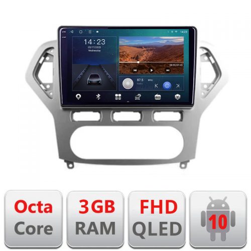 VPX Navigatie dedicata Ford Mondeo 2006-2010 B-MONDEO-AC Android Ecran QLED octa core 3+32 carplay android auto KIT-MONDEO-AC+EDT-E310V3