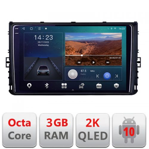 VPX Navigatie dedicata grupul VW B-933 Android Ecran 2K QLED octa core 3+32 carplay android auto KIT-933+EDT-E309V3-2K