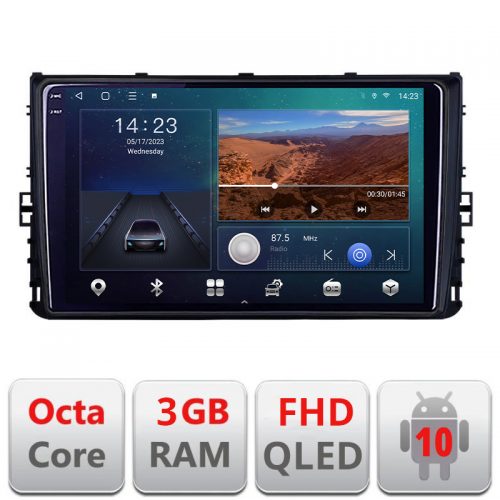 VPX Navigatie dedicata grupul VW B-933 Android Ecran QLED octa core 3+32 carplay android auto KIT-933+EDT-E309V3