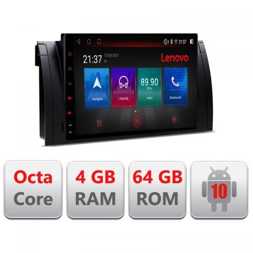 VPX Navigatie dedicata Lenovo BMW E39 si E53 E-082, Octacore, 4Gb RAM, 64Gb Hdd, 4G, Qled, 360, DSP, Carplay,Bluetooth