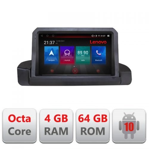 VPX Navigatie dedicata Lenovo BMW Seria 3 E90 fara ecran de fabrica, Octacore, 4Gb RAM, 64Gb Hdd, 4G, Qled, 360, DSP, Carplay,Bluetooth