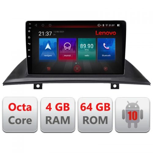 VPX Navigatie dedicata Lenovo BMW X3 2004-2012 E-083, Octacore, 4Gb RAM, 64Gb Hdd, 4G, Qled, 360, DSP, Carplay,Bluetooth