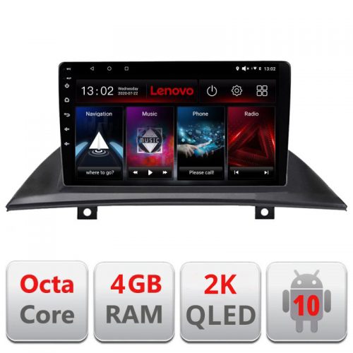 VPX Navigatie dedicata Lenovo BMW X3 2004-2012 L-083 , Octacore, 4Gb RAM, 64Gb Hdd, 4G, QLED 2K, DSP, Carplay, Bluetooth