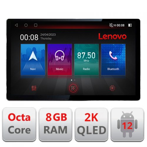 VPX Navigatie dedicata Lenovo Chrysler Jeep N-202, Ecran 2K QLED 13″,Octacore,8Gb RAM,128Gb Hdd,4G,360,DSP,Carplay,Bluetooth