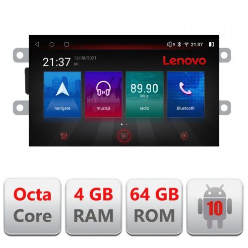 VPX Navigatie dedicata Lenovo Dacia dupa 2012 E-Dacia, Octacore, 4Gb RAM, 64Gb Hdd, 4G, Qled, 360, DSP, Carplay,Bluetooth