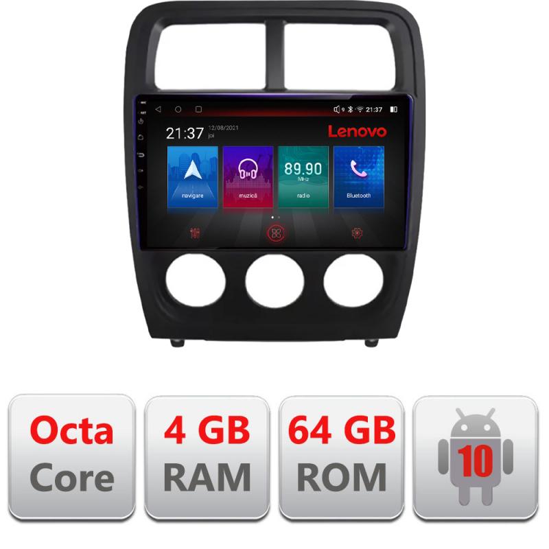 Navigatie dedicata Lenovo Dodge Caliber 2010-2012 E-CALIBER, Octacore, 4Gb RAM, 64Gb Hdd, 4G, Qled, 360, DSP, Carplay,Bluetooth
