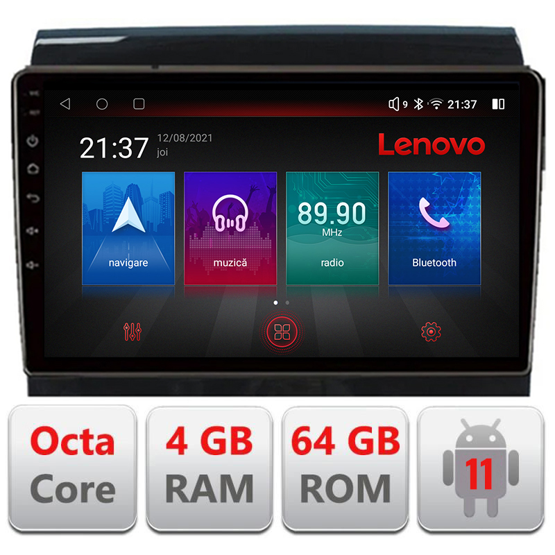 Navigatie dedicata Lenovo Fiat Ducato Citroen Jumper Peugeot Expert 2006-2018 variante radio cd sau navigatie de fabrica Octa Core Android Radio...