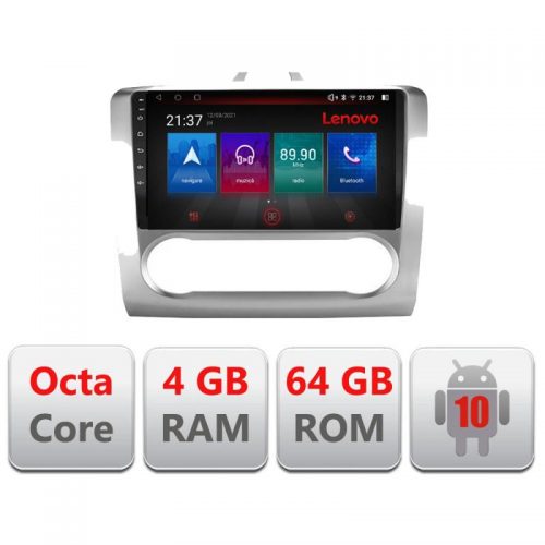 VPX Navigatie dedicata Lenovo Ford Focus 2 Automat E-140-automatic, Octacore, 4Gb RAM, 64Gb Hdd, 4G, Qled, 360, DSP, Carplay,Bluetooth
