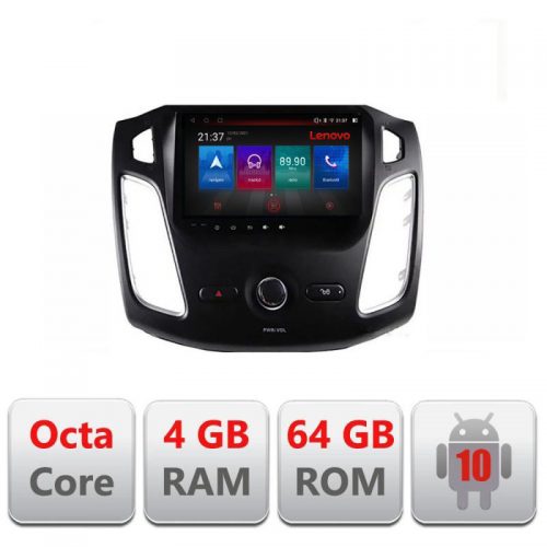 VPX Navigatie dedicata Lenovo Ford Focus 3 E-150, Octacore, 4Gb RAM, 64Gb Hdd, 4G, Qled, 360, DSP, Carplay,Bluetooth