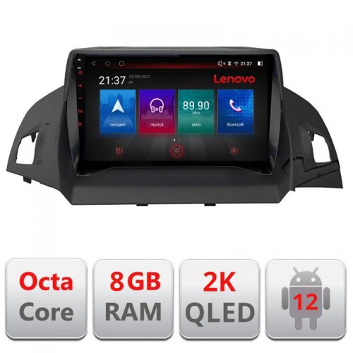 VPX Navigatie dedicata Lenovo Ford Kuga 2013-2017 M-362 Octacore, 8 Gb RAM, 128 Gb Hdd, 4G, Qled 2K, DSP, Carplay AA, 360,Bluetooth