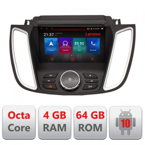 VPX Navigatie dedicata Lenovo Ford Kuga 2015-2020 SYNC2 si SYNC3, Octacore, 4Gb RAM, 64Gb Hdd, 4G, Qled, 360, DSP, Carplay,Bluetooth