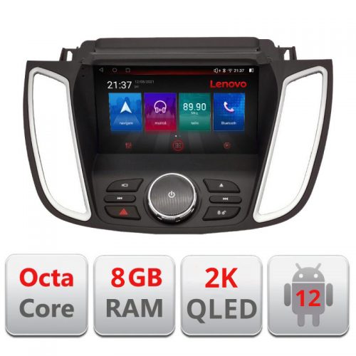 VPX Navigatie dedicata Lenovo Ford Kuga 2015-2020 SYNC2 si SYNC3 Octacore, 8 Gb RAM, 128 Gb Hdd, 4G, Qled 2K, DSP, Carplay AA, 360,Bluetooth