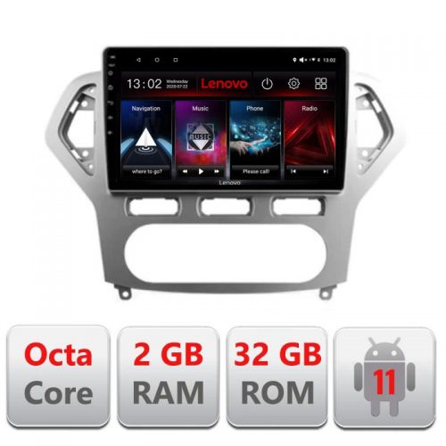 VPX Navigatie dedicata Lenovo Ford Mondeo 2006-2010 D-MONDEO-AC, Octacore Qualcomm, 2Gb RAM, 32Gb Hdd, 4G, Qled, DSP, Carplay, Bluetooth