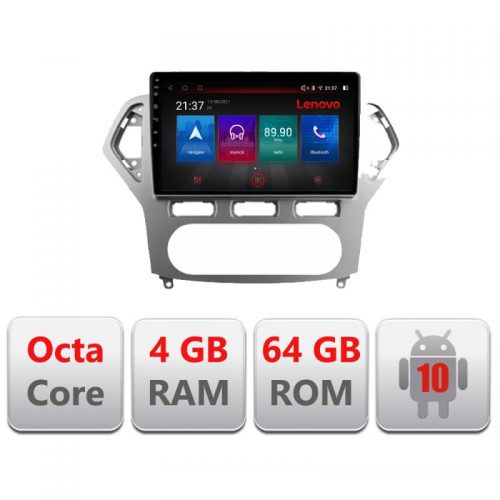 VPX Navigatie dedicata Lenovo Ford Mondeo 2006-2010 E-MONDEO-AC, Octacore, 4Gb RAM, 64Gb Memorie, 4G, Qled, 360, DSP, Carplay,Bluetooth